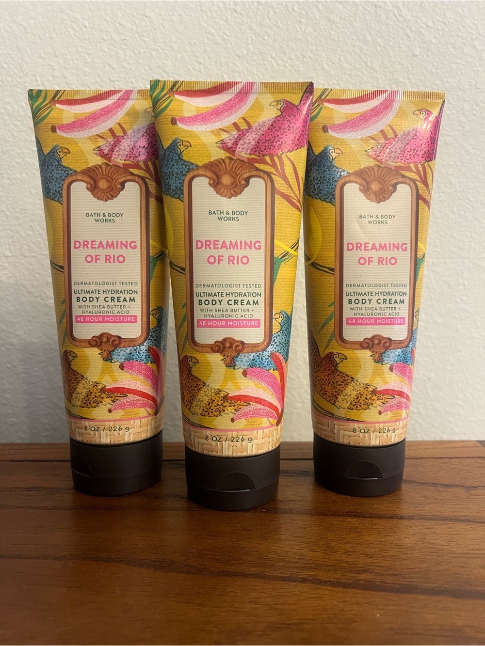 Bath & Body Works Dreaming of Rio Hydrating Body Cream Lotion, Set of 3, New